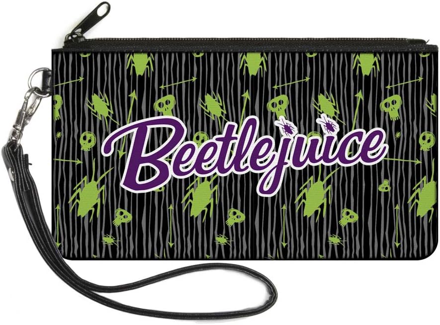 BuckleDown Women's Standard Zip Wallet Beetlejuice Small