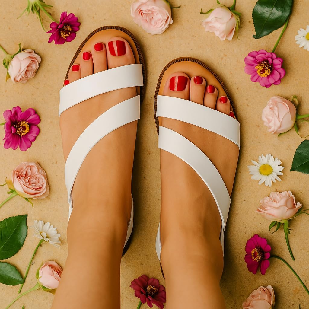 CUSHIONAIRE Women's Lido asym slingback sandal +Memory Foam - Image 5