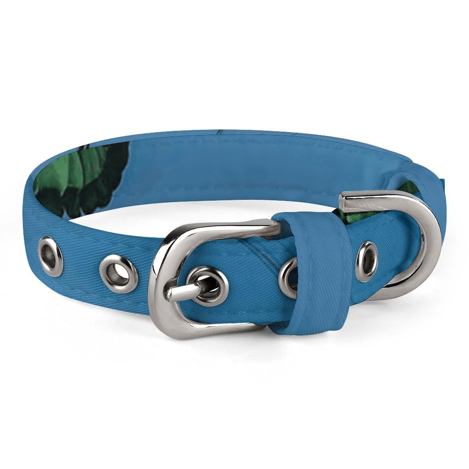 Collier pour chien vert en parachute pour des balades sereines en forêt