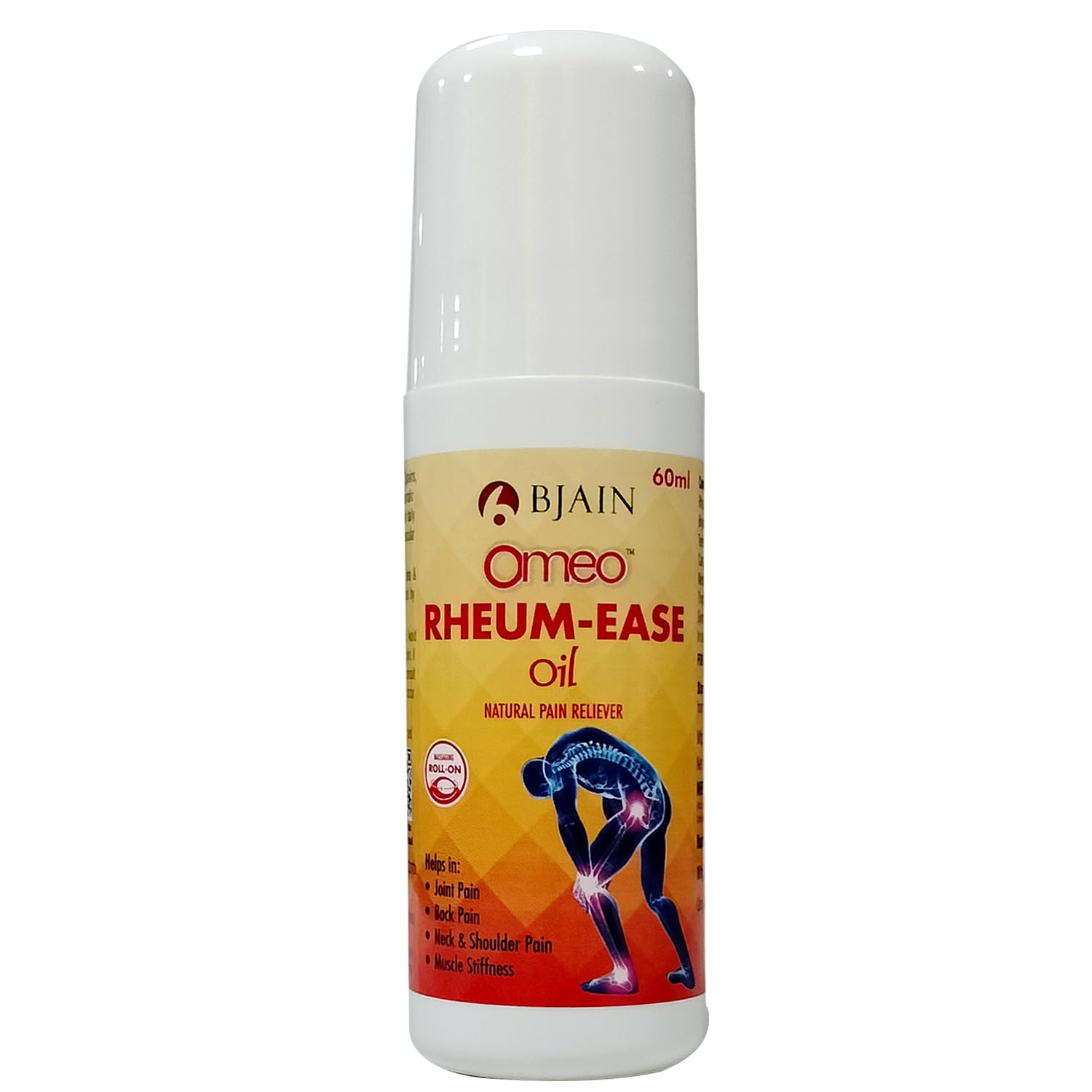 Bjain Omeo Rheum-Ease Pain Relief Oil (Roll-On), 60ml