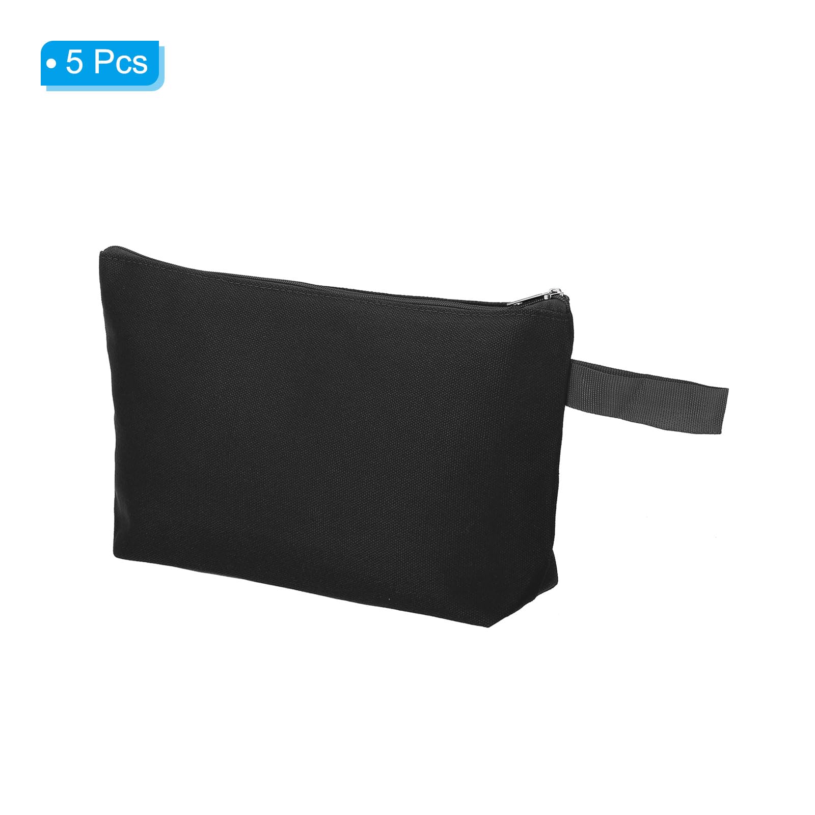 PATIKIL 10.2 x 5.5 Canvas Makeup Bags with Strap - Image 3