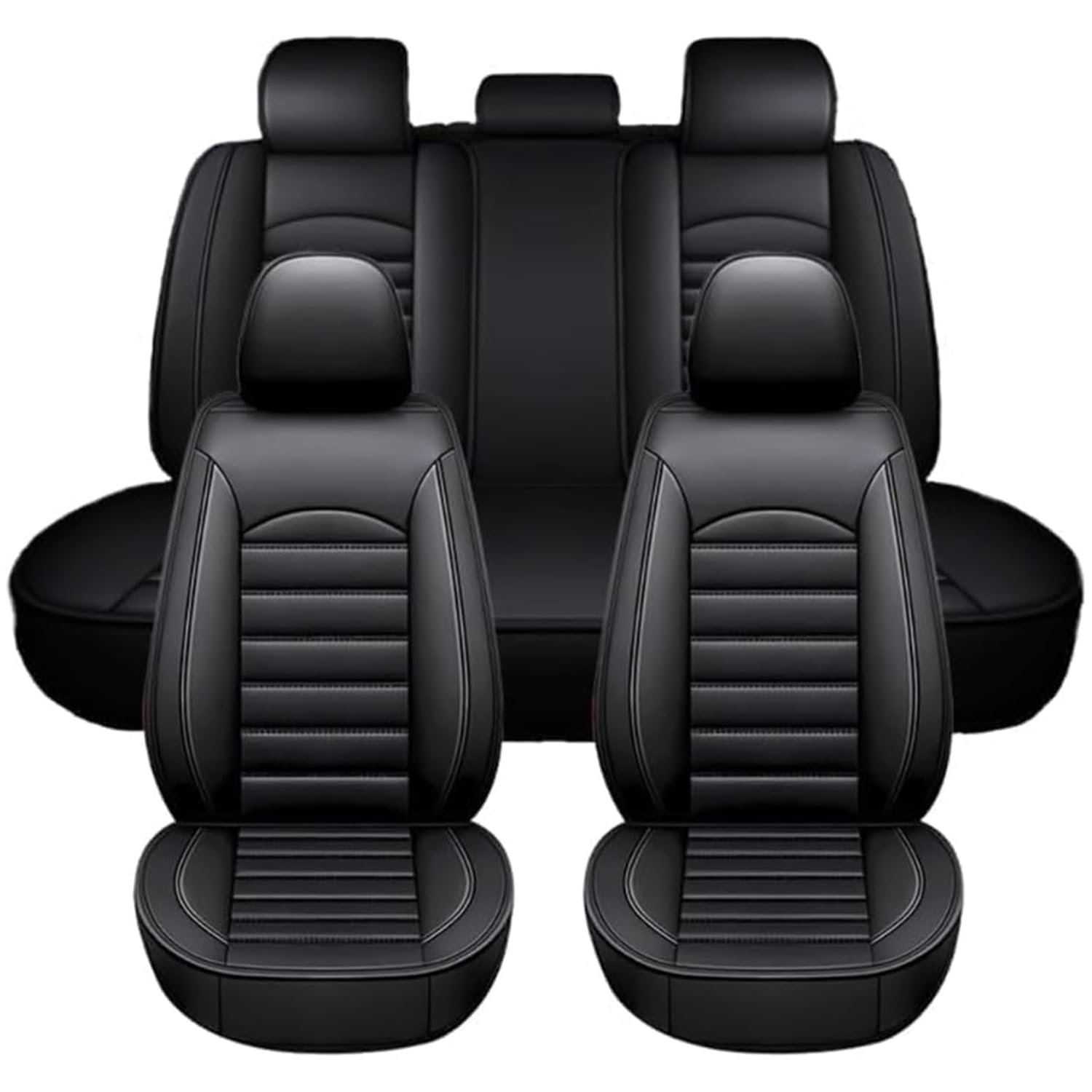 Housses Siège Avant Voiture pour Kia Stonic YB/KX1 2018 2019 2020 2021 2022 2023 2024,Imperméable Antidérapant Cuir Couvre Protections Siège Confortable Accessoires
