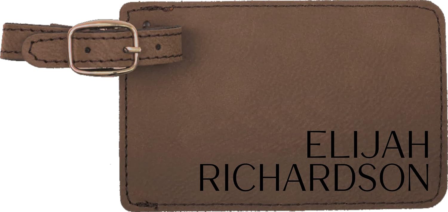 Personalized Luggage Tag Gifts with Engraved Designs. Custom Traveler Gift for Women, Men, Kids. Engraved Luggage Tag
