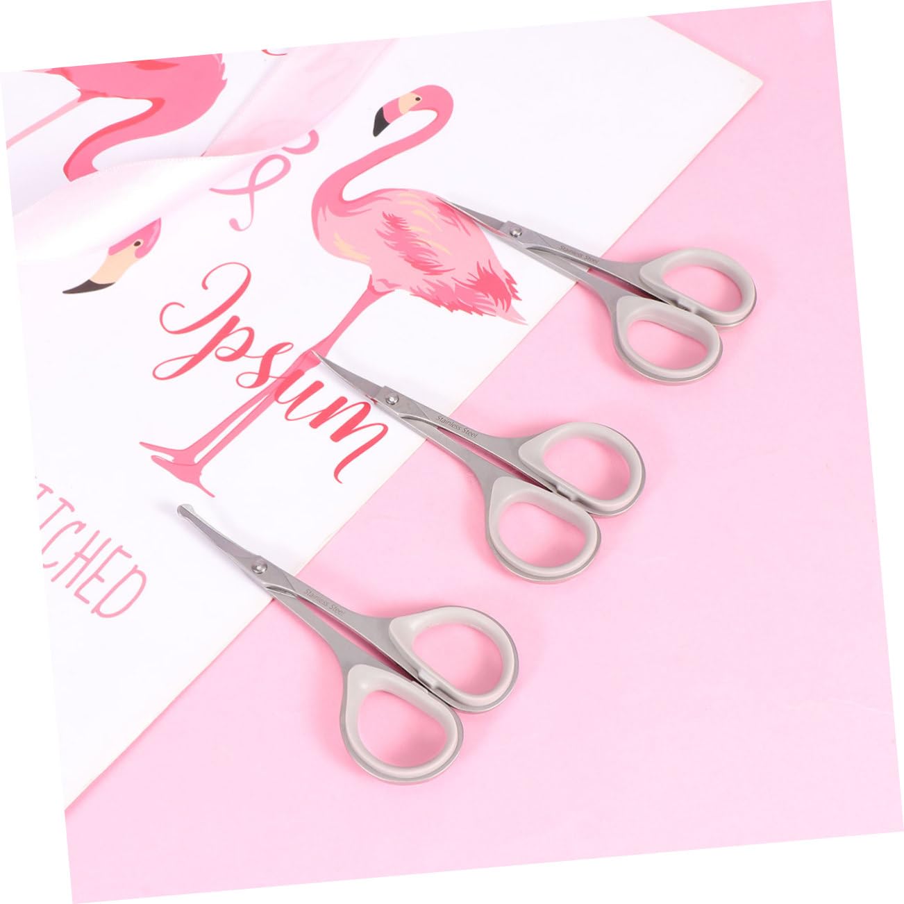 Baluue 9piezas Tijeras Inoxidable Para Depilación Cortahilos Recortadora De Nasal Tijeras Para Cejas y Facial De y Precisas
