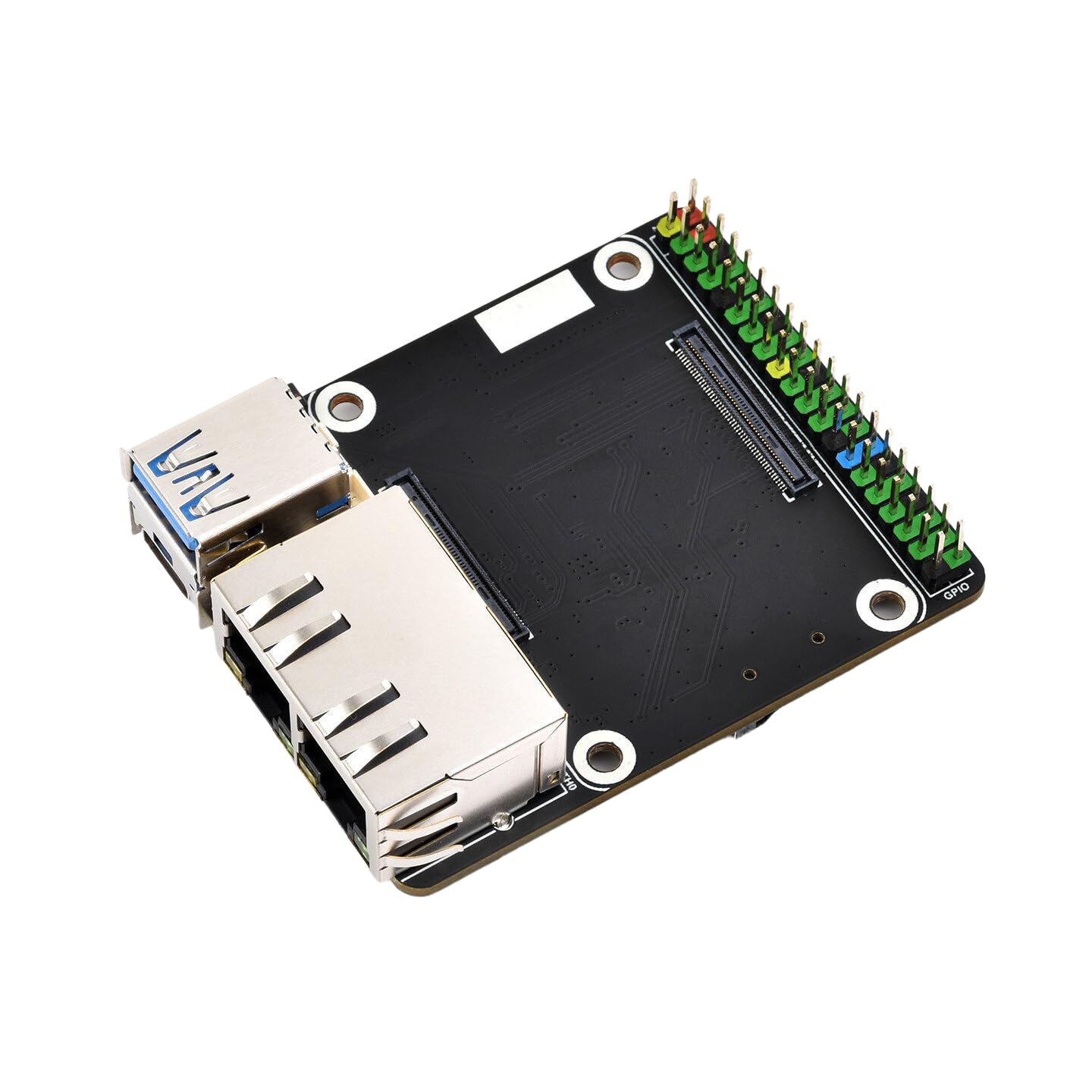 VIDOO Mini Scheda Espansione CM5 Doppia Porta Gigabit Ethernet per Compute Module 5