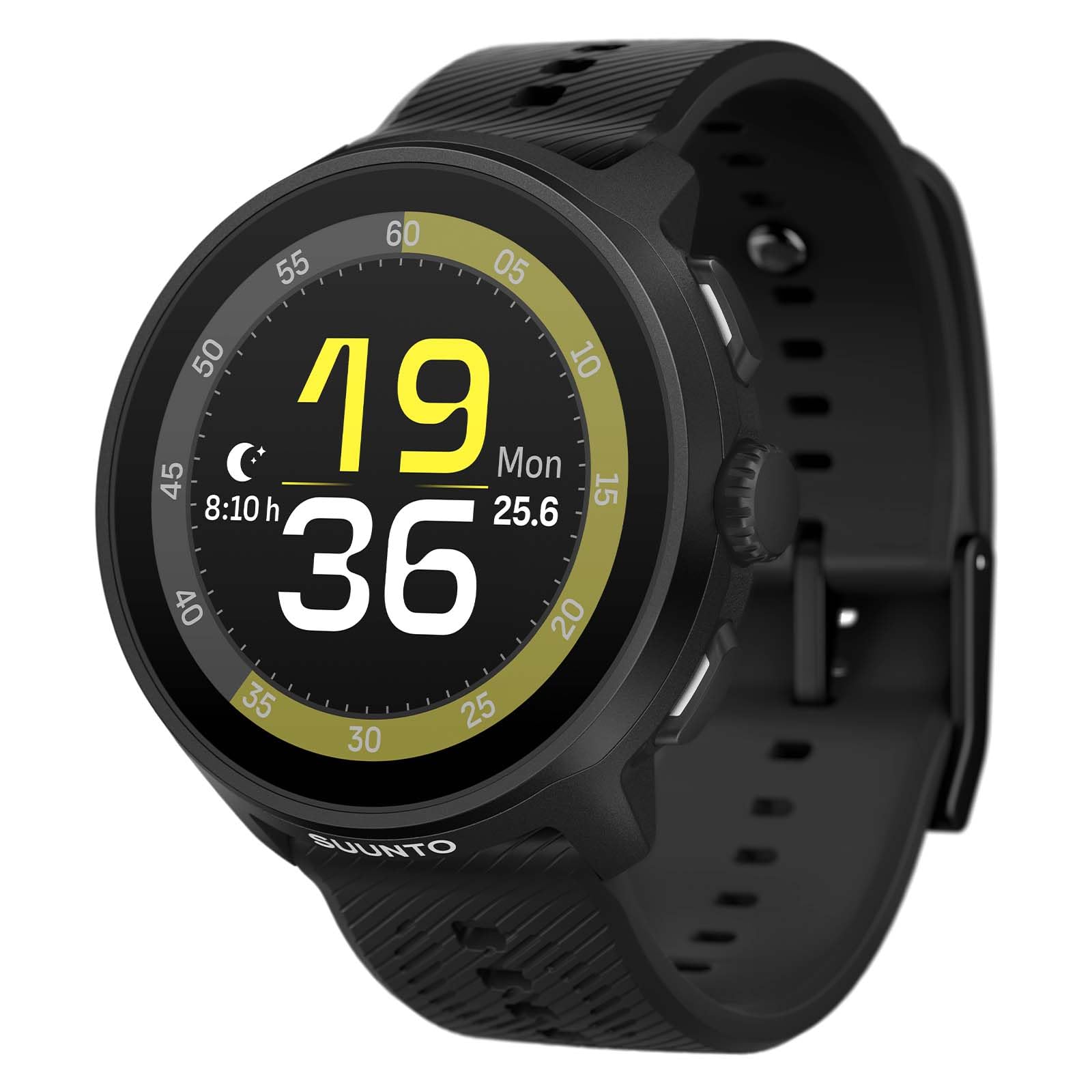 SUUNTO RUN Orologio Sportivo da Corsa, 1,32" AMOLED Touchscreen, Tracker Attività, Smartwatch per Running, GPS Dual Band, Monitoraggio della Frequenza Cardiaca/Sonno, 12 Giorni di Autonomia, Musica
