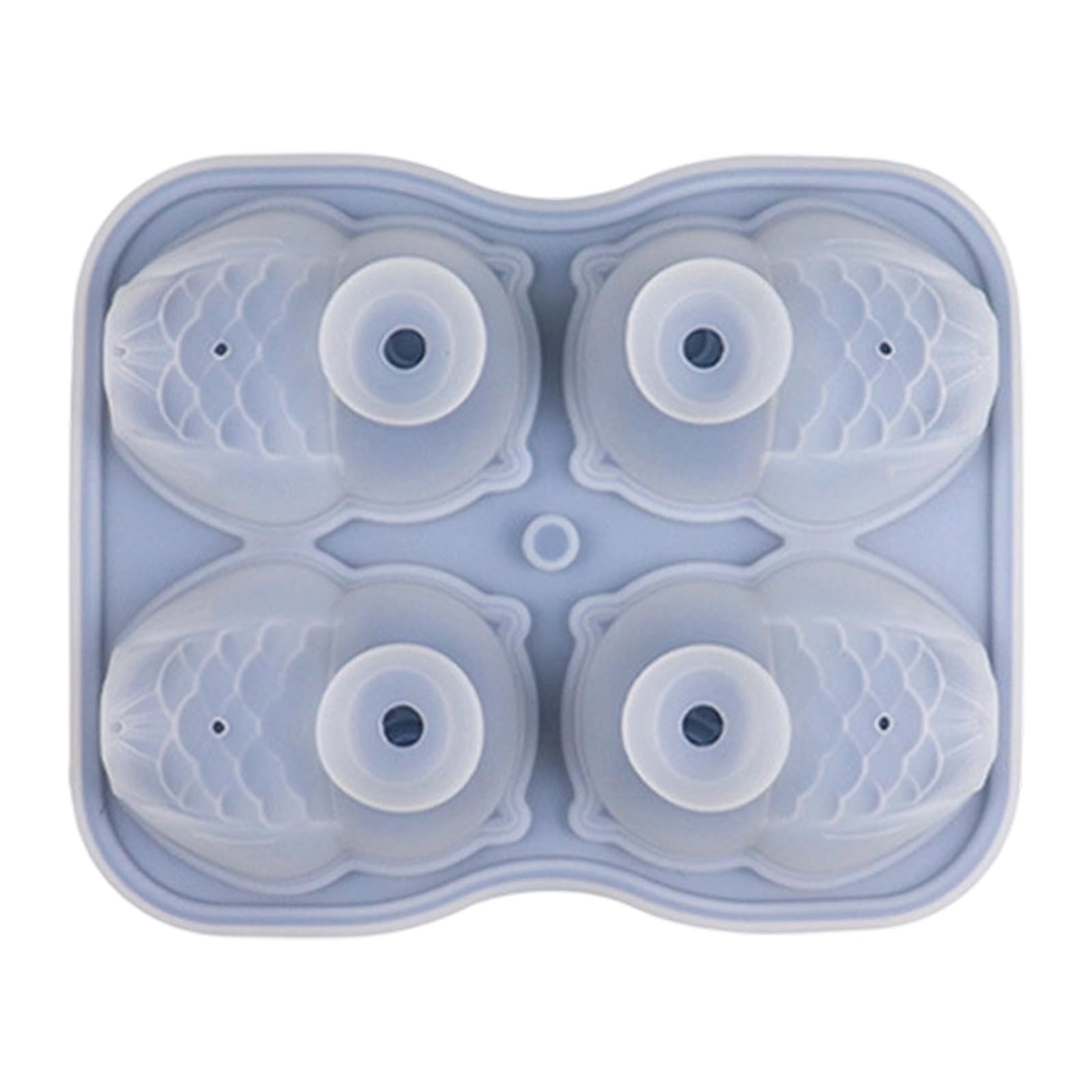 Oxxggkao 4 Cavities Owl Silicone Molds Multipurpose Bird Ice Maker Molds for Making Chocolate Jelly Candy Cake Freezing Drinks Chocolate Cast