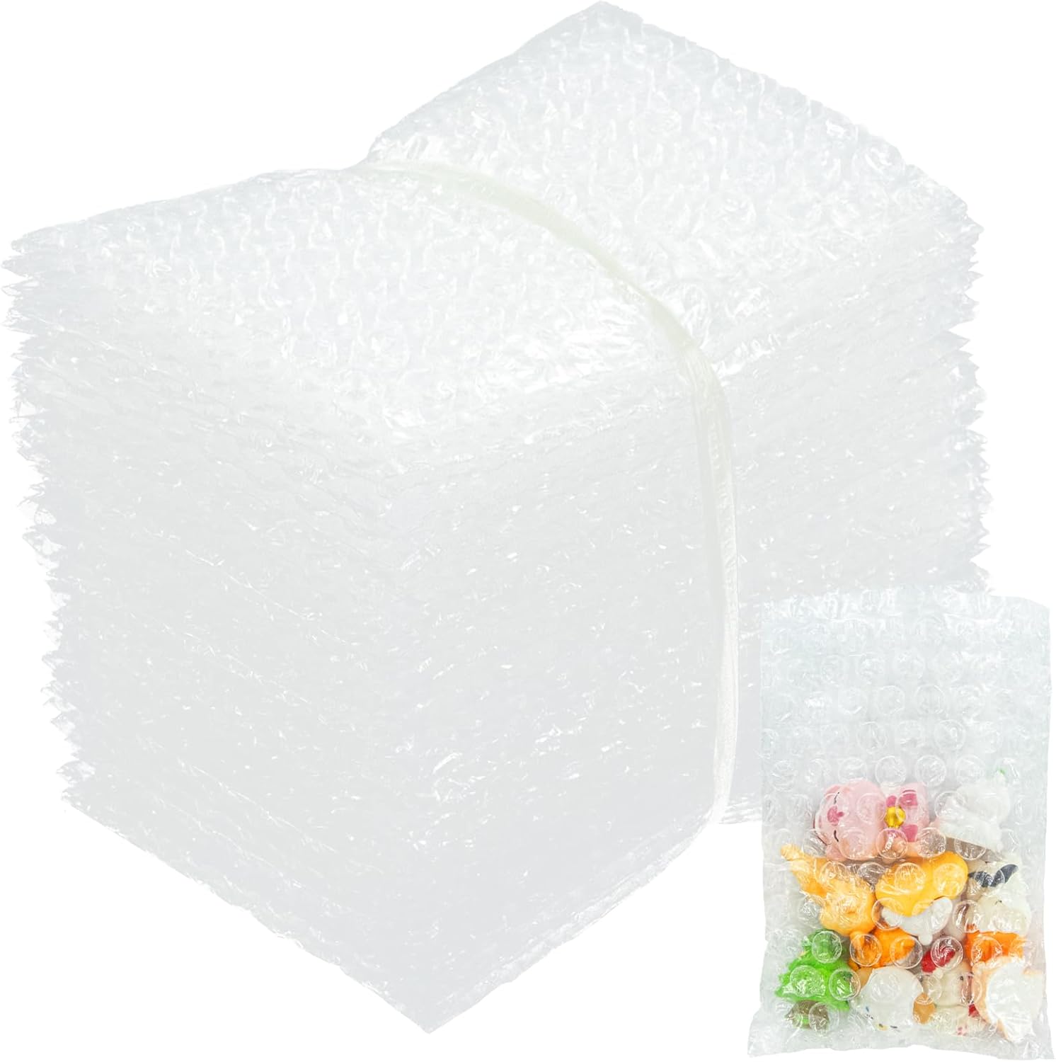 14X14 Inch Bubble Out Bags, 50Pcs Bubble Pouches Warp,Clear Bubble Cushioning Wrap, Double Walled Packing Supplies for Storage, Shipping, Moving, Transporting and Packing