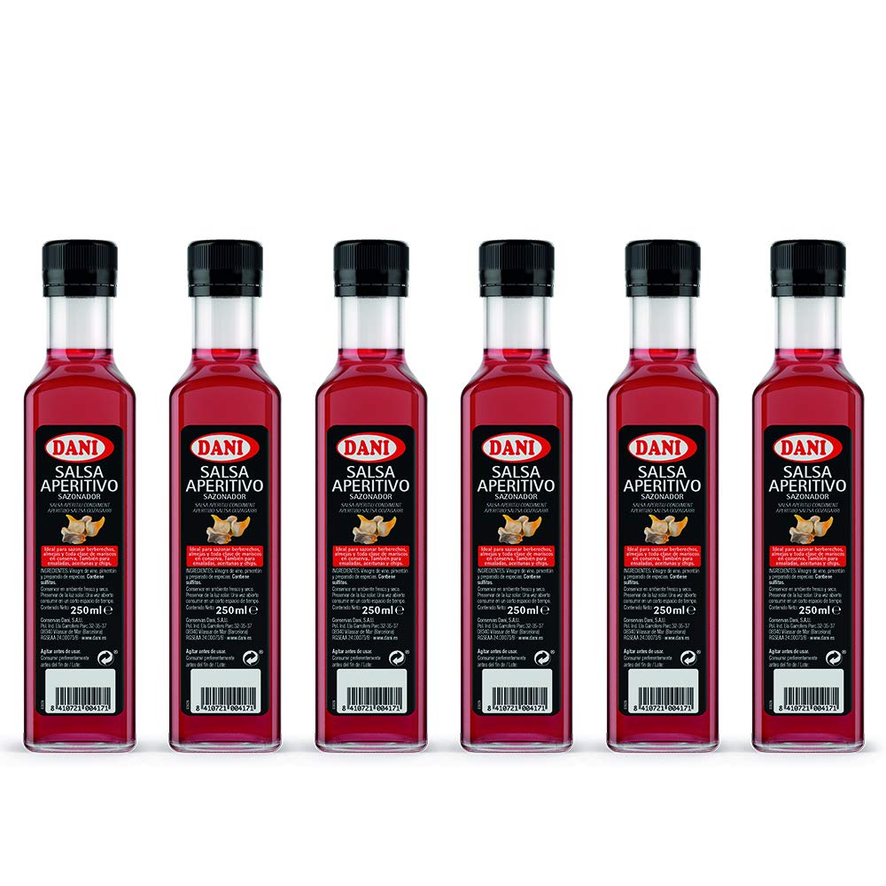 Dani Salsa para Aperitivo, 6 Botellines de 250 Mililitros