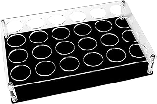 Organizer Aus Acrylglas, Getränketablett, Glashalter, Abtropfschale, Ideal für Veranstaltungen, Meetings, Partys, 12 Löcher, 20 cm