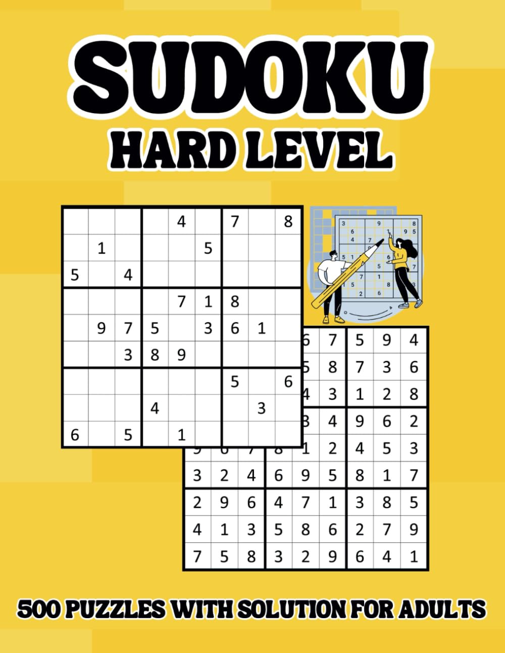 Sudoku Hard Level Book 500 Puzzles with Solution for Adults Amazon