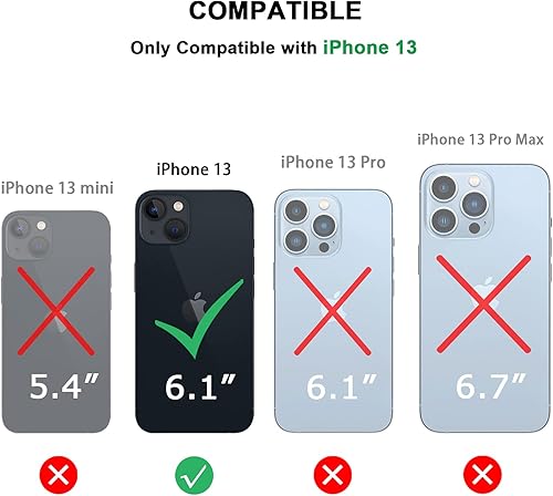 Miniatura 7 de TENDLIN Compatible con iPhone 13 Funda de grano de madera con textura de fibra de carbono, funda híbrida de cuero compatible con iPhone 13 de 6.1