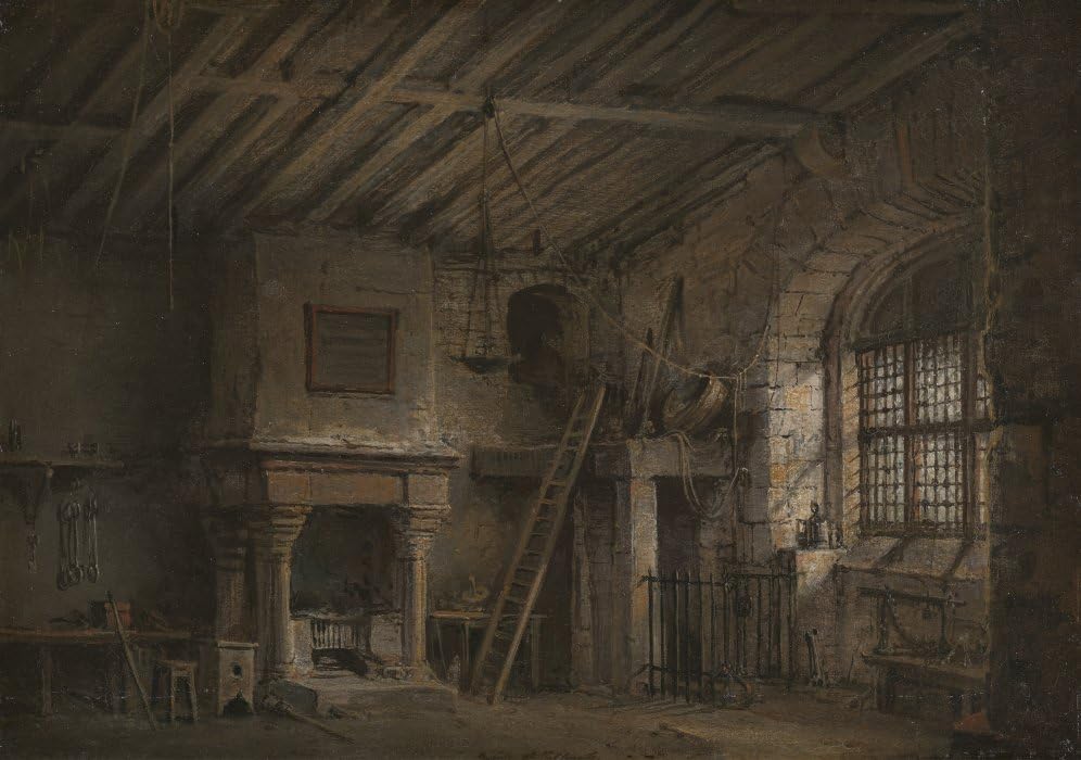 Impression d'art Alexander Nasmyth Tolbooth tableau haut de gamme de 60x90cm sur toile