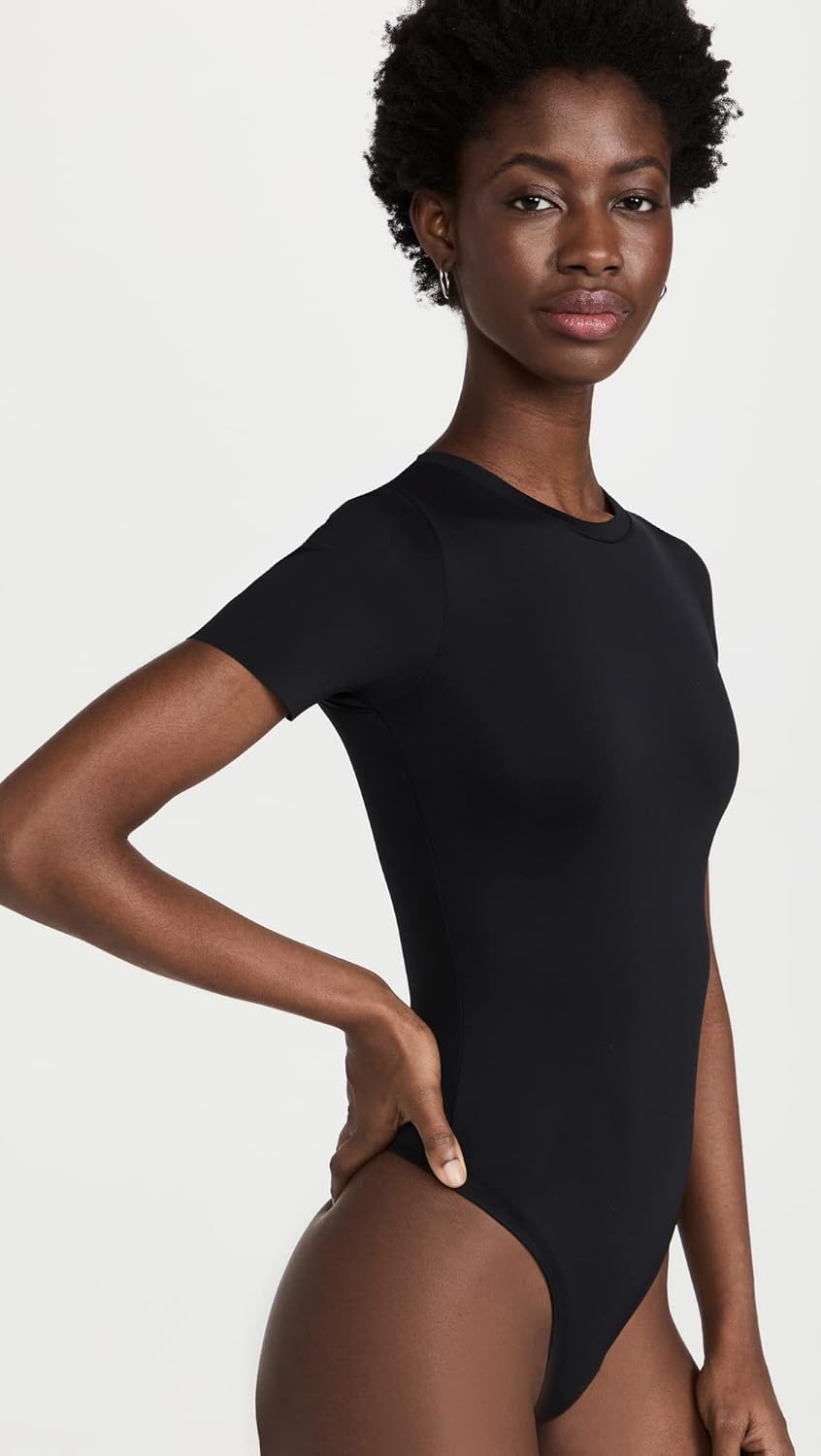 Black Bodysuit Scuba Tee by good american - Image 4