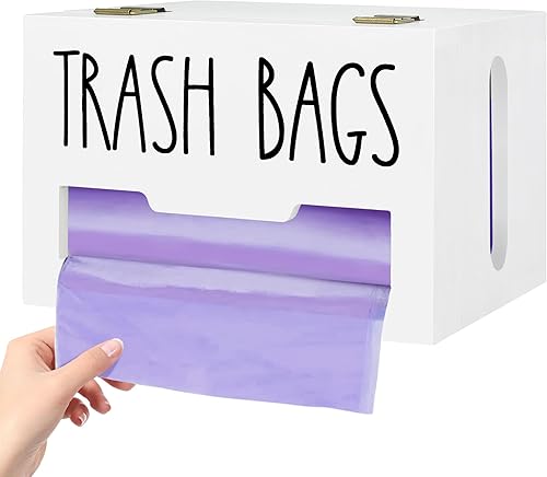 Soporte para bolsas de basura para bolsas de plástico, soporte de bolsa de plástico montado en la pared, soporte para caja de almacenamiento de