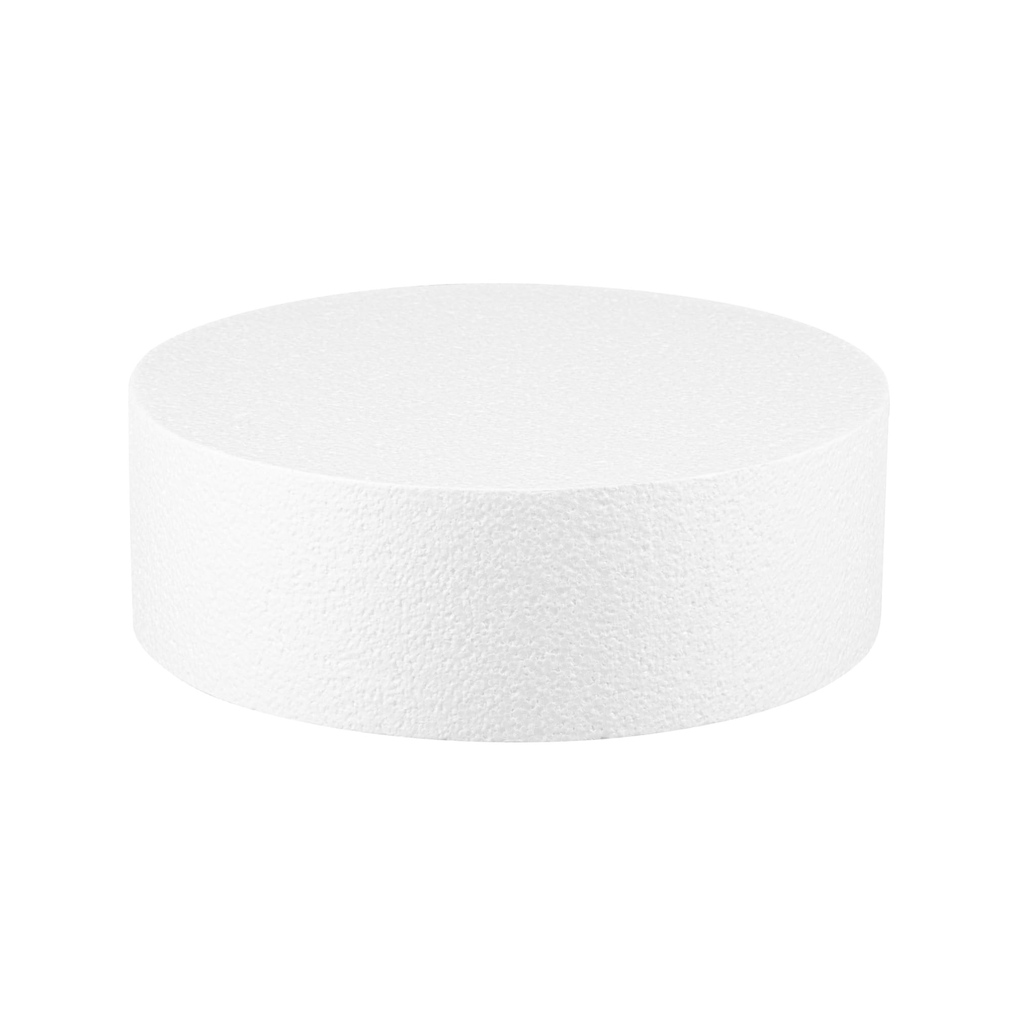 Restaurantware Pastry Tek - Chupete redondo de espuma para tartas de 12 x 4 pulgadas, 24 unidades, reutilizable, ligero, duradero, herramienta de espuma reutilizable de polietileno resistente a la