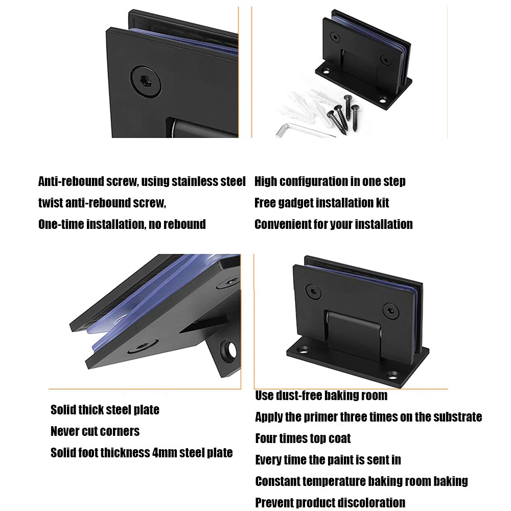 Cerniera 90° Per Vetro - Acciaio Inox, Spessore 8-12mm, Per Porte Doccia E Vetrine