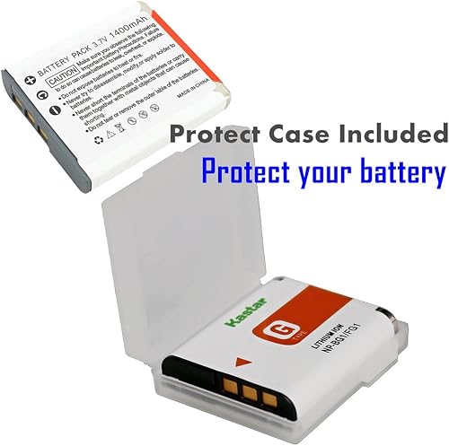 Miniatura 2 de Kastar Batería NP-BG1 (paquete de 1) y kit de cargador para cámaras digitales Sony NP-FG1, BC-CSG y Sony Cyber-Shot DSC-H50, Cyber-Shot DSC-H10,