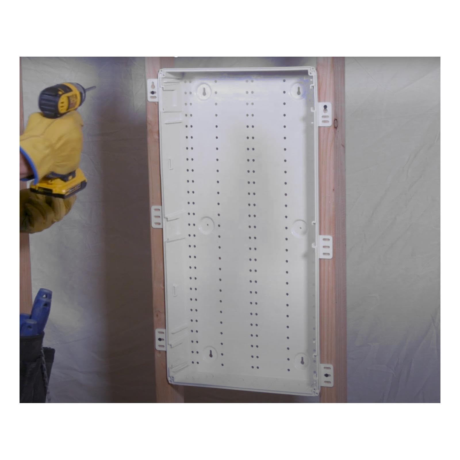 Leviton 49605-28E 28" Wireless Structured Media Center, nur Gehäuse, weiß