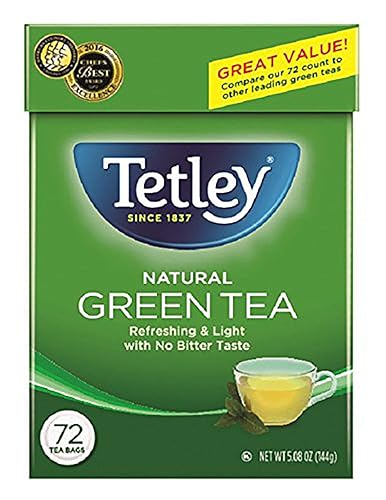 Vista 8 de Tetley Bolsitas de té, negro y verde, 72 bolsitas de té (el empaque puede variar)