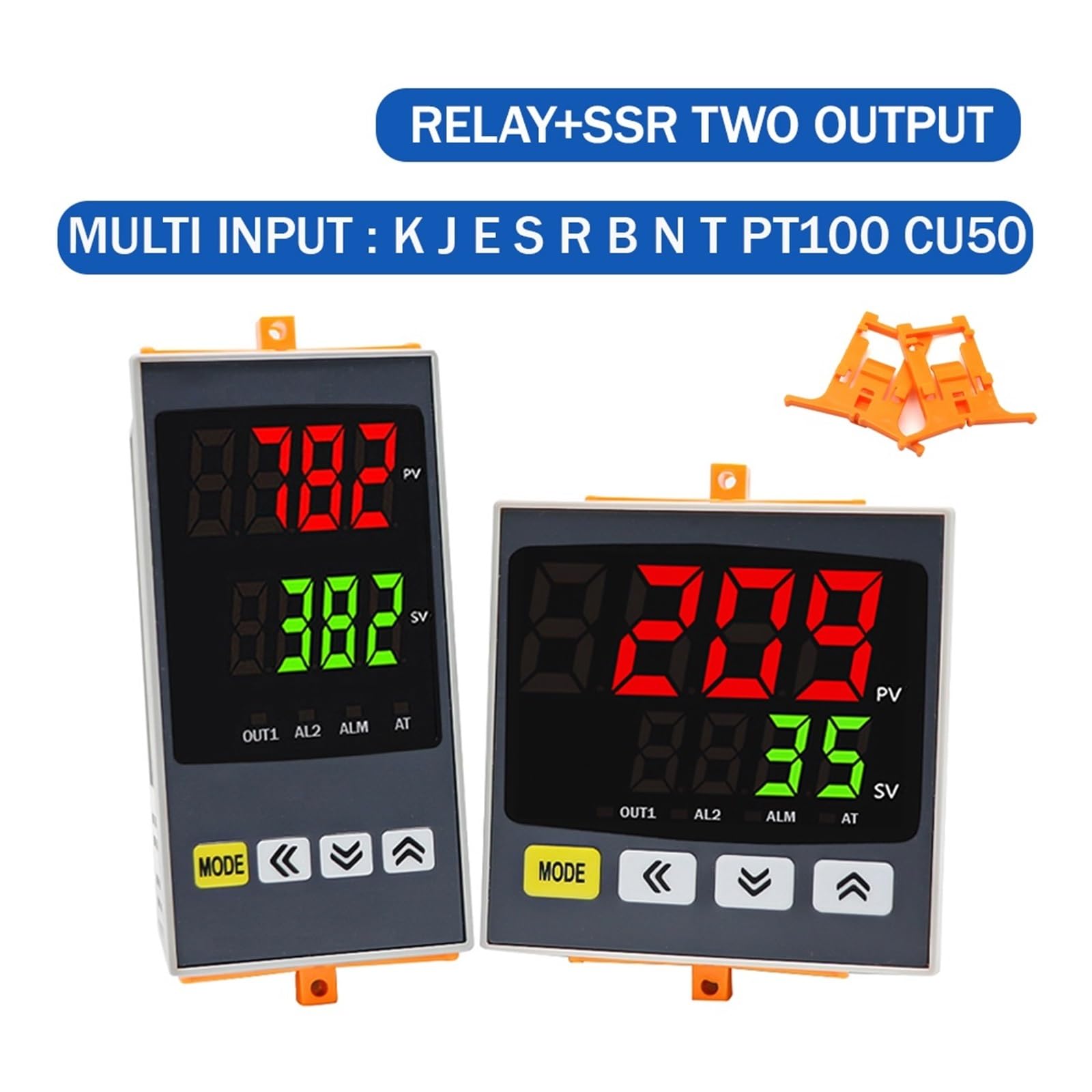Inteligentny cyfrowy termostat PID regulator temperatury z wyjściem przekaźnika SSR, uniwersalne wejście, regulator temperatury ogrzewania i chłodzenia, regulator 110 V do 220 V AC (TC4M