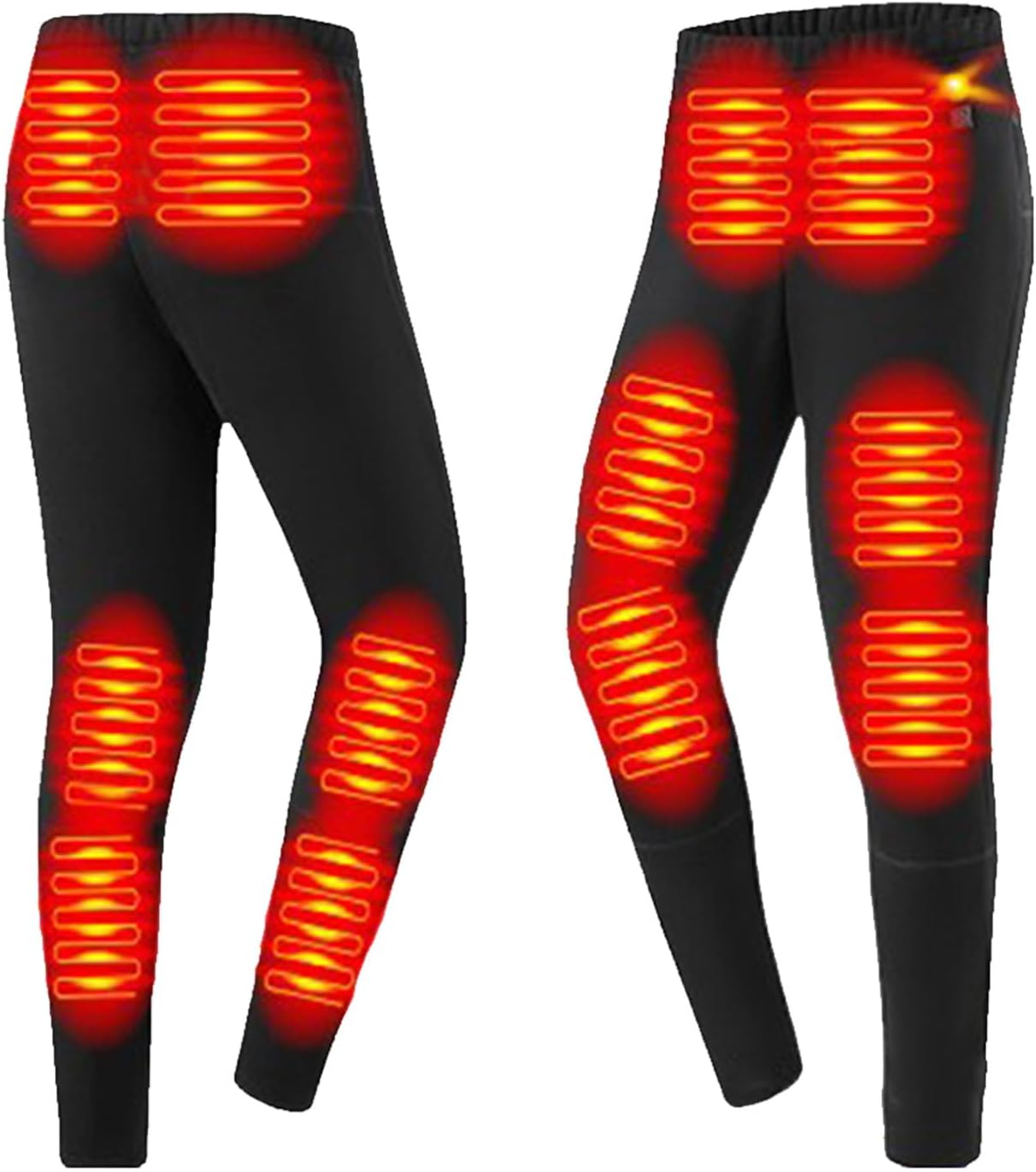 12 Zone Heated Pants for Men Women 3 Levels Heating Electric Thermal Long Johns Heating Baselayer Pants