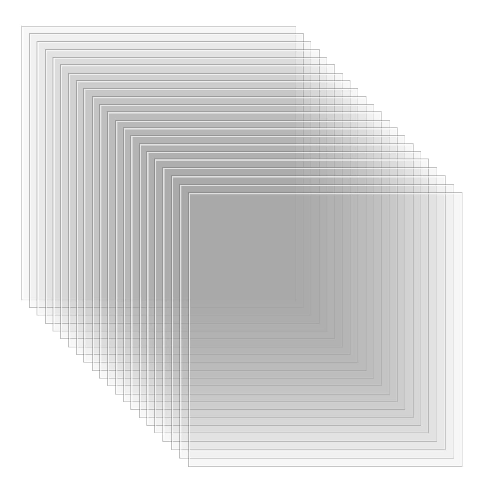 Tecmisse 22PCS 6mil 12 x 12 Inch Blank Stencil Material Mylar Template Sheets, PET Stencil Material for Cricut, Laser Cutting, Gyro-Cut Tool Template Material