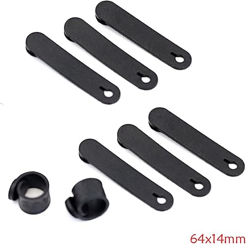 Miniatura 6 de LeosHi 612 piezas de bandas de goma para motocicleta compatibles con marco de sujeción de cables, cables de arnés de cableado de 2.520 x 0.551 in,