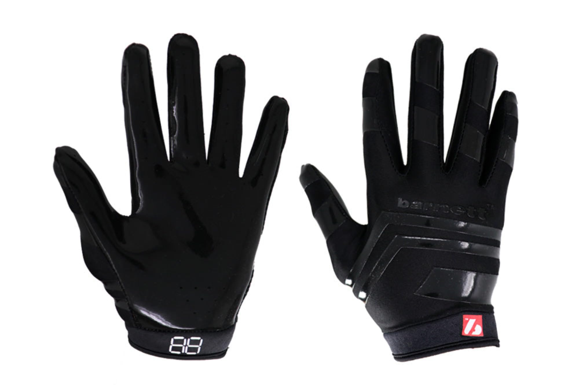 BARNETT FRG-03 Gants de Football américain de Pro Receveur, RE,DB,RB, Noir