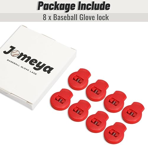 Miniatura 7 de Cerraduras para guantes, paquete de 8 cerraduras de encaje para guantes de béisbol, no requieren más nudos, ajuste universal para guantes de béisbol