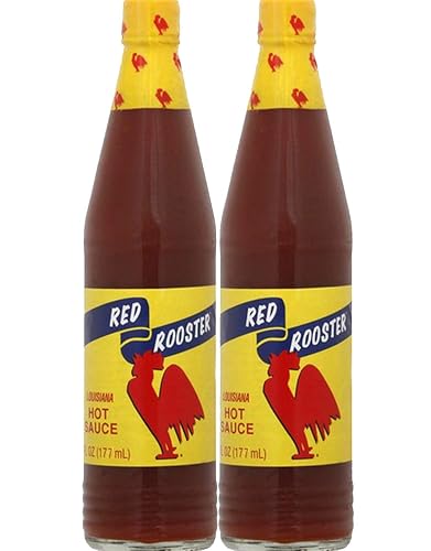Red Rooster Louisiana Salsa picante 6 onzas líquidas (6.0 fl oz) - Paquete de 2