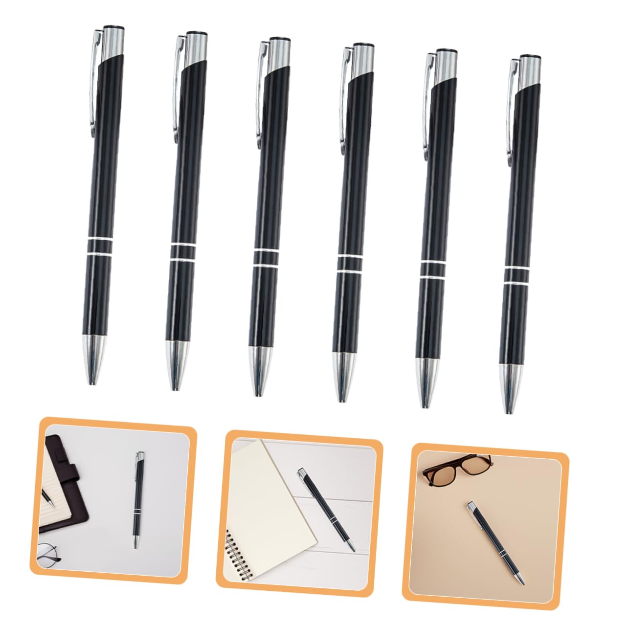 SHINEOFI Mate Pens Penne A Sfera in Metallo 48 Pezzi Penne Da Scrittura Robuste Forniture Per Ufficio Penna Per Insegnanti E Studenti
