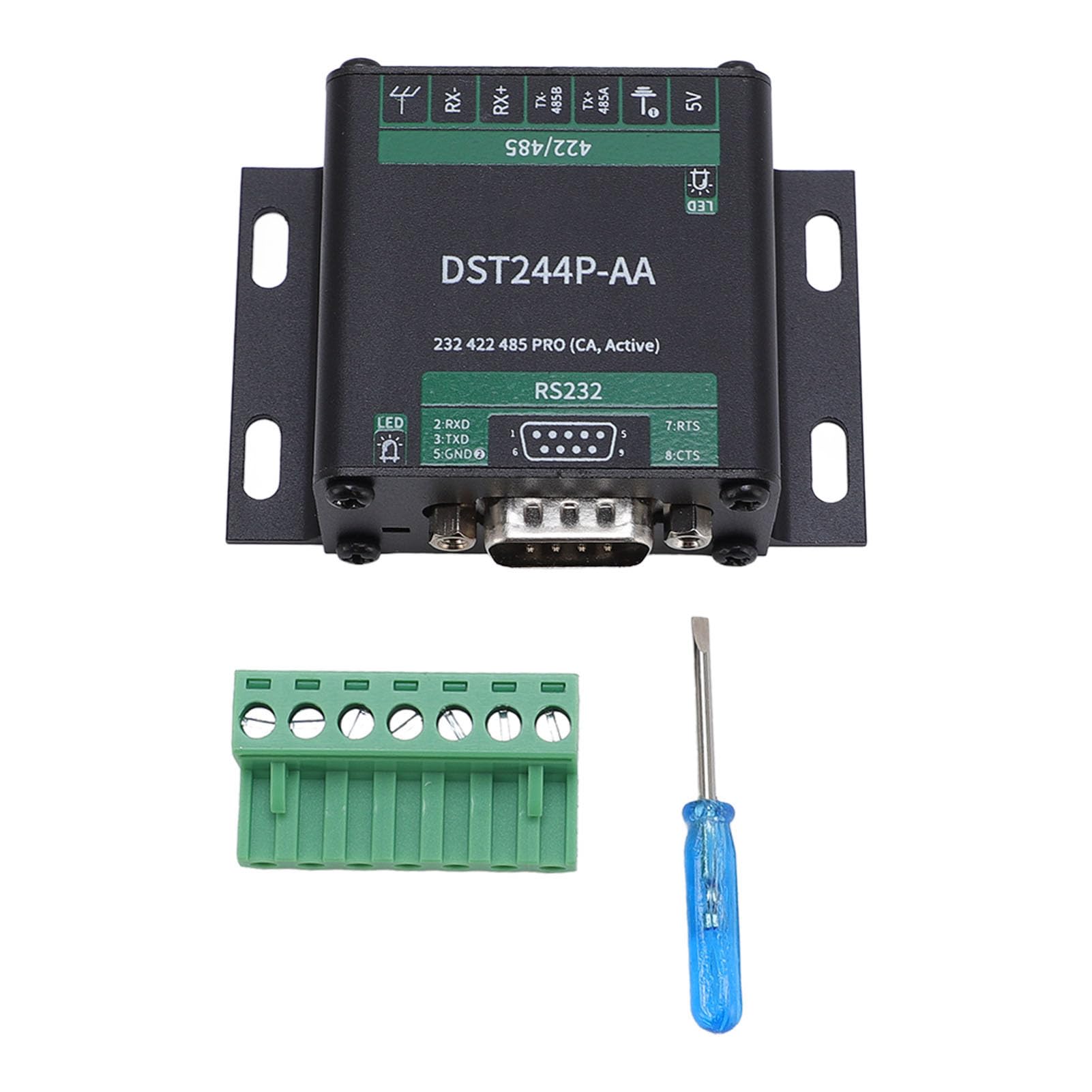 Sxhlseller Adattatore Seriale Isolato |Grado Industriale con Morsettiera DB9 5V