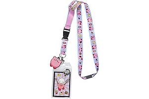 Kirby Pink Hero Reversible ID Lanyard: A Gamer's Delight for Minecraft Enthusiasts