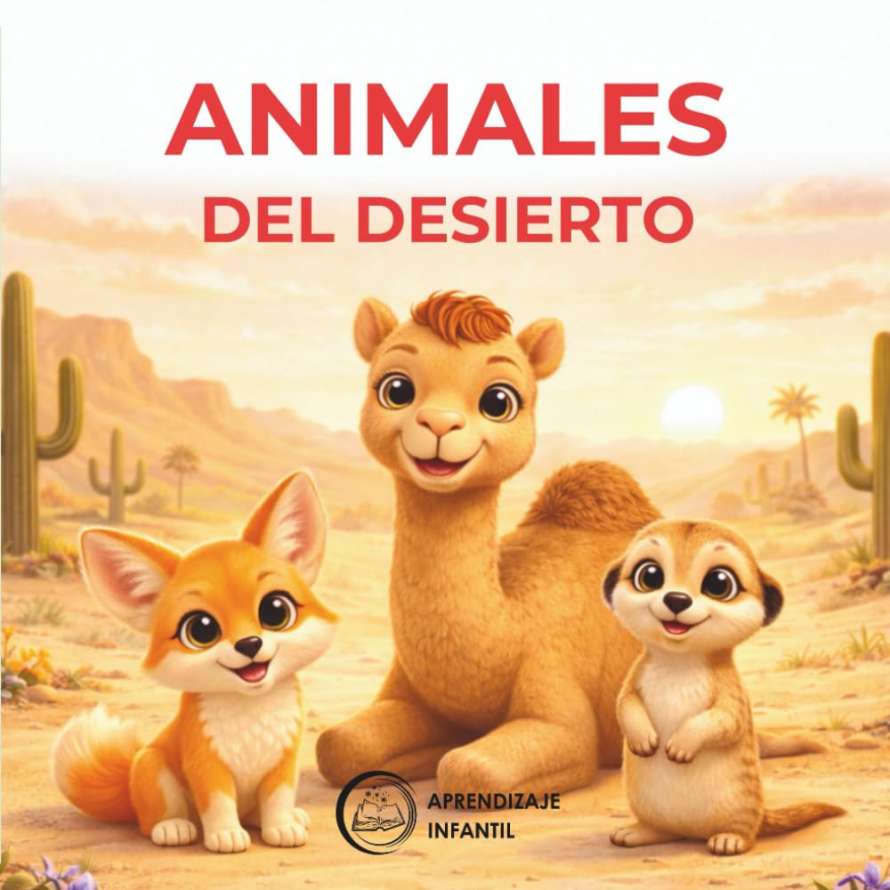 Los Animales del Desierto: Primeras Palabras para Niños: | Libro Infantil en Español | Desert Animals Spanish Book for Kids | Vocabulario Básico y Reconocimiento Visual