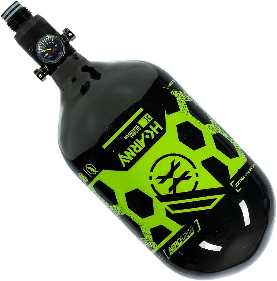 HK Army 68ci / 4500psi Carbon Fiber Air System Paintball Tank