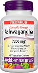 Webber Naturals KSM Ashwagandha 7200 mg, 60 Capsules | Clinically Proven KSM-66 Ashwagandha, Helps Increase Resistance to Stress and Anxiety, Vegan