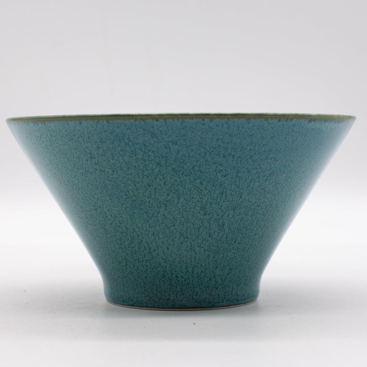 aito Seisakusho 517316 Natural Color Rice Bowl, Dish, Large, Diameter Approx. 5.1 x Depth 2.8 inches (13 x 7 cm), Green, Mino Ware, Rice, Salad Bowl, Stylish, Dishwasher Safe, Microwave Safe, Made in