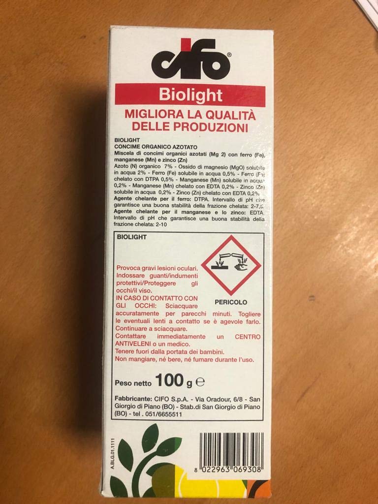Biolight - Migliora la qualità delle produzioni - Cifo - Conf. 100gr