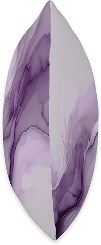 Miniatura 2 de Pretty Trendy Modern Color Designs Almohada de flujo de tinta abstracta color morado lavanda 18 x 18 pulgadas multicolor