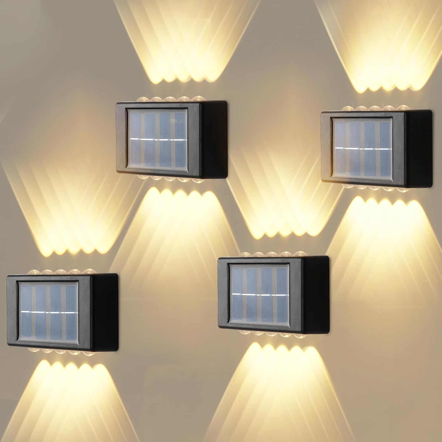 WIGUROE Solar Wall Lights Outdoor