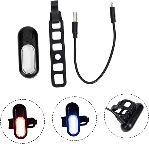 Miniatura 8 de YARNOW 4 Sets Running Lights Kayak Accessories for Fishing Rechargeable Rear Bike Lamp Chain Gear Oiler Led Safe Lamp Rechargeable Bike Light Bote