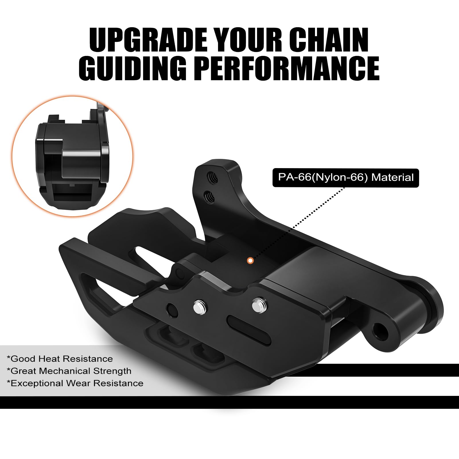 NICECNC Guía de Cadena de Motocicleta Compatible with 690 Enduro R/SMC R, Ver Accesorios, Color Negro