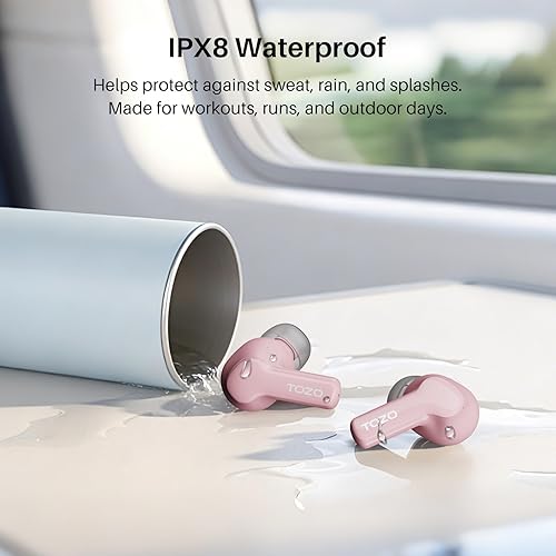 Miniatura 9 de TOZO Hybrid Active Noise Cancelling Wireless Earbuds with 6 Mics AI Clear Call Ear Buds 68H Playtime with LED Display 32 Preset EQs via APP