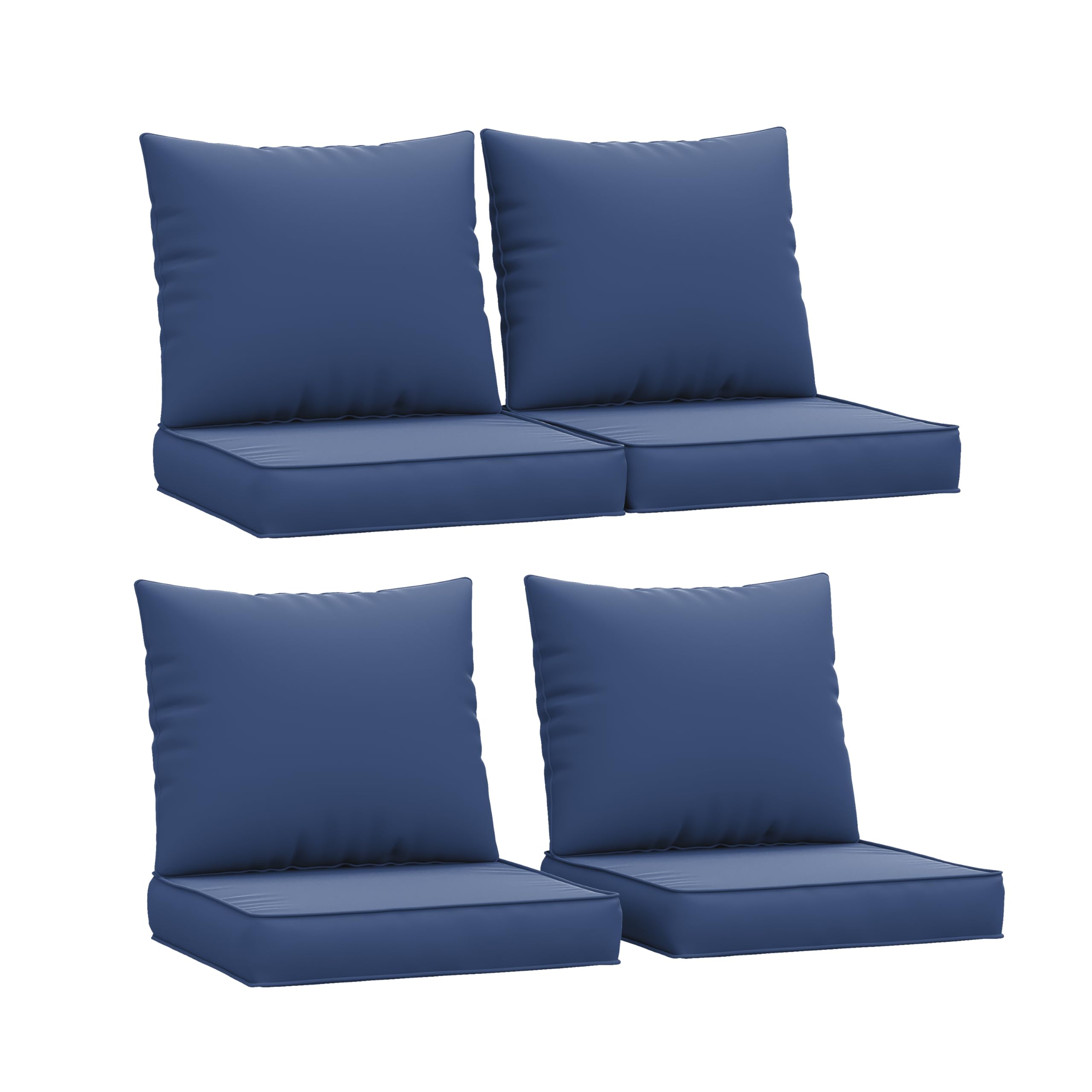 SEE DESCRIPTION. Amopatio Outdoor Cushions for Patio Furniture, Patio Cushions Fits 4-seat Sectional Conversation Sets, Replacement Patio Couch Cushions for Outdoor Furniture(Navy)