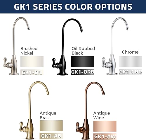 Miniatura 7 de iSpring llave de diseñador con filtro de agua, GK1-CHR