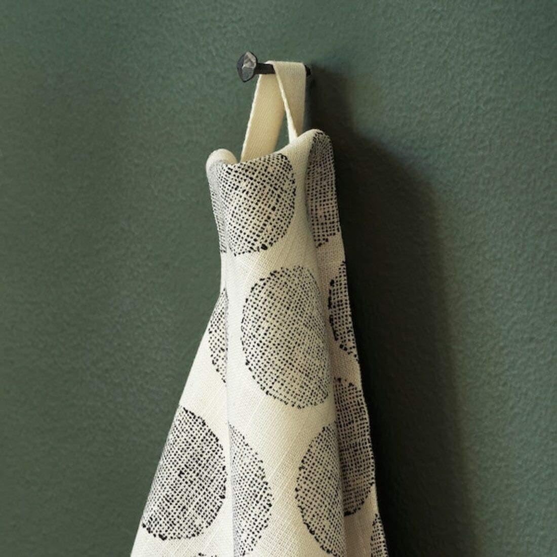 Ikea FEJAN Outdoor Table Light Green 50x44 cm with DEKORERA Tea Towel Dotted Natural Grey 60x60 cm 1