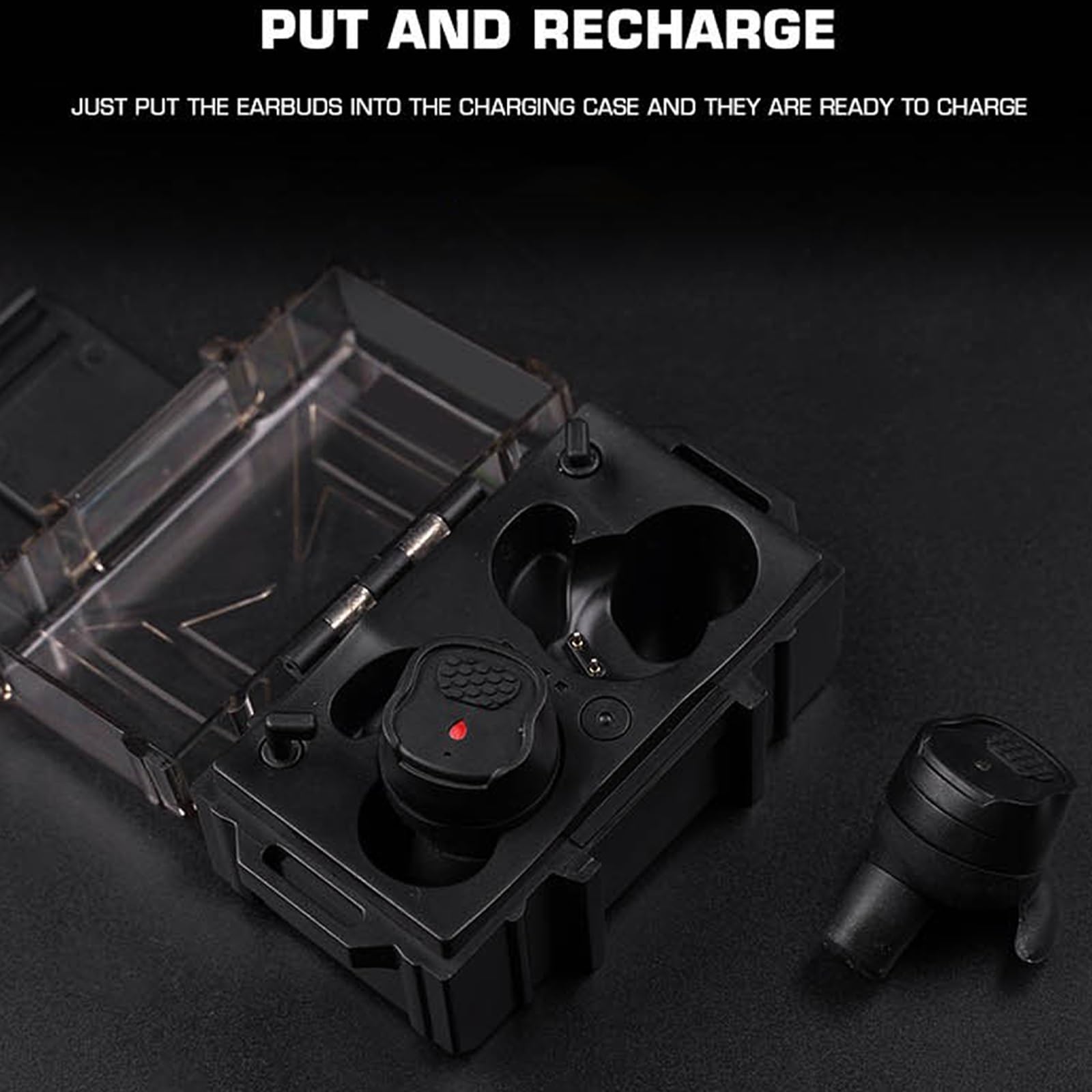 Táctico Bluetooth auriculares inalámbricos Bluetooth 5.3 auriculares 8H estéreo bajo profundo deportes sobre botones auriculares Bluetooth con 4 ENC micrófono IP7 impermeable auricular para correr