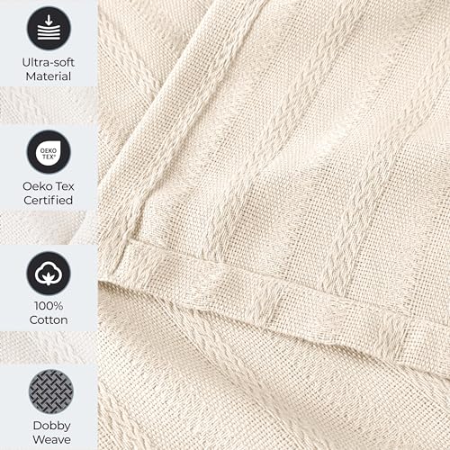 Couverture en coton jacquard de qualité supérieure Clara pour un lit élégant - 5