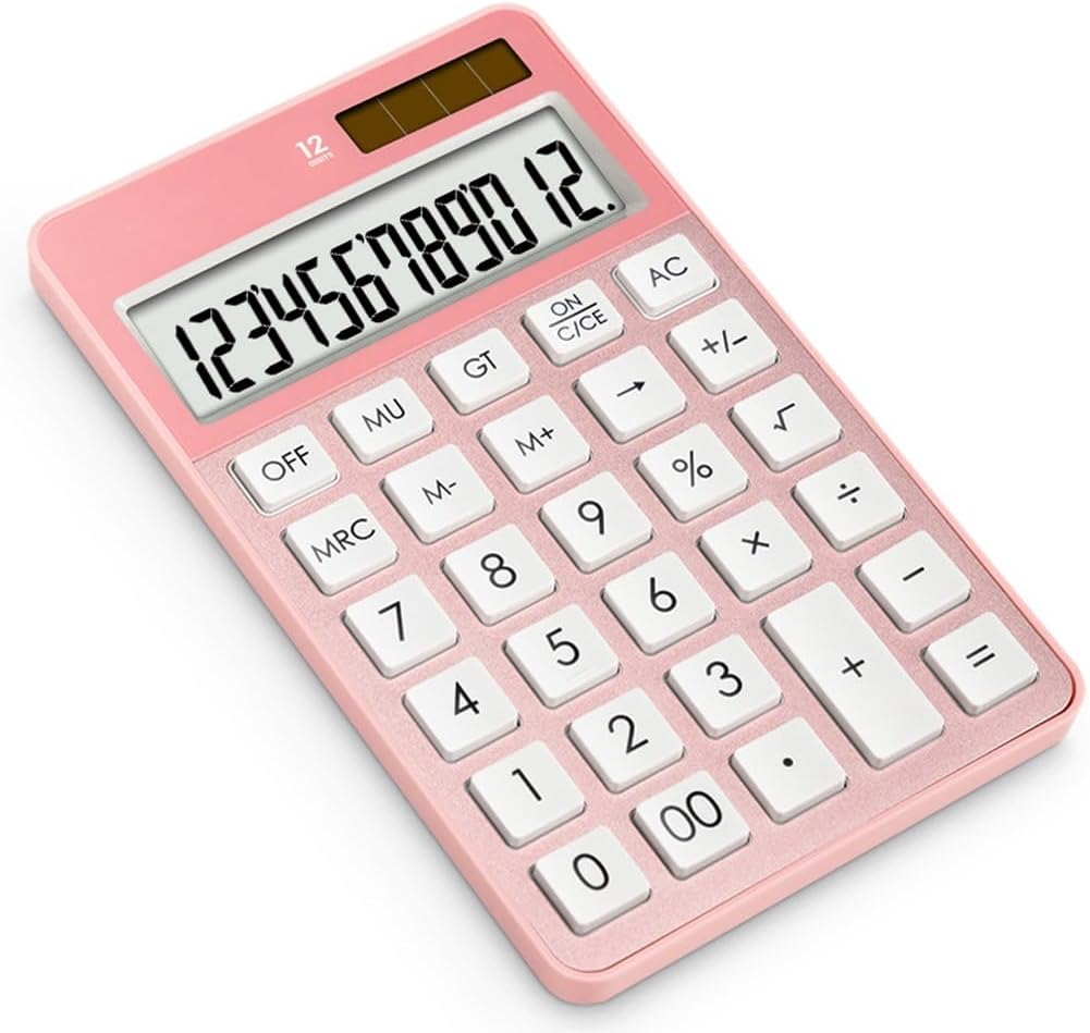 Student Calculator Portable Solar Power Office Tablet Calculator Cute Electronic Calculator